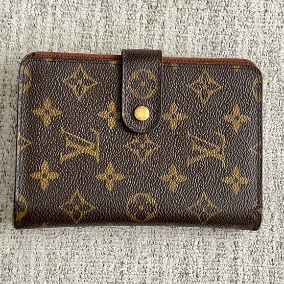 SP0073 Louis Vuitton Monogram Porte Papier Zipper Wallet - Picture 1 of 15